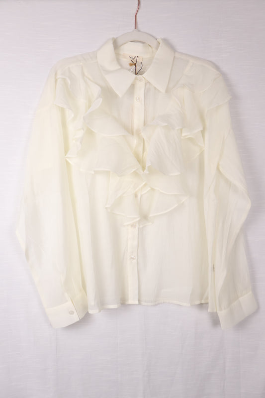 White Flowey Blouse