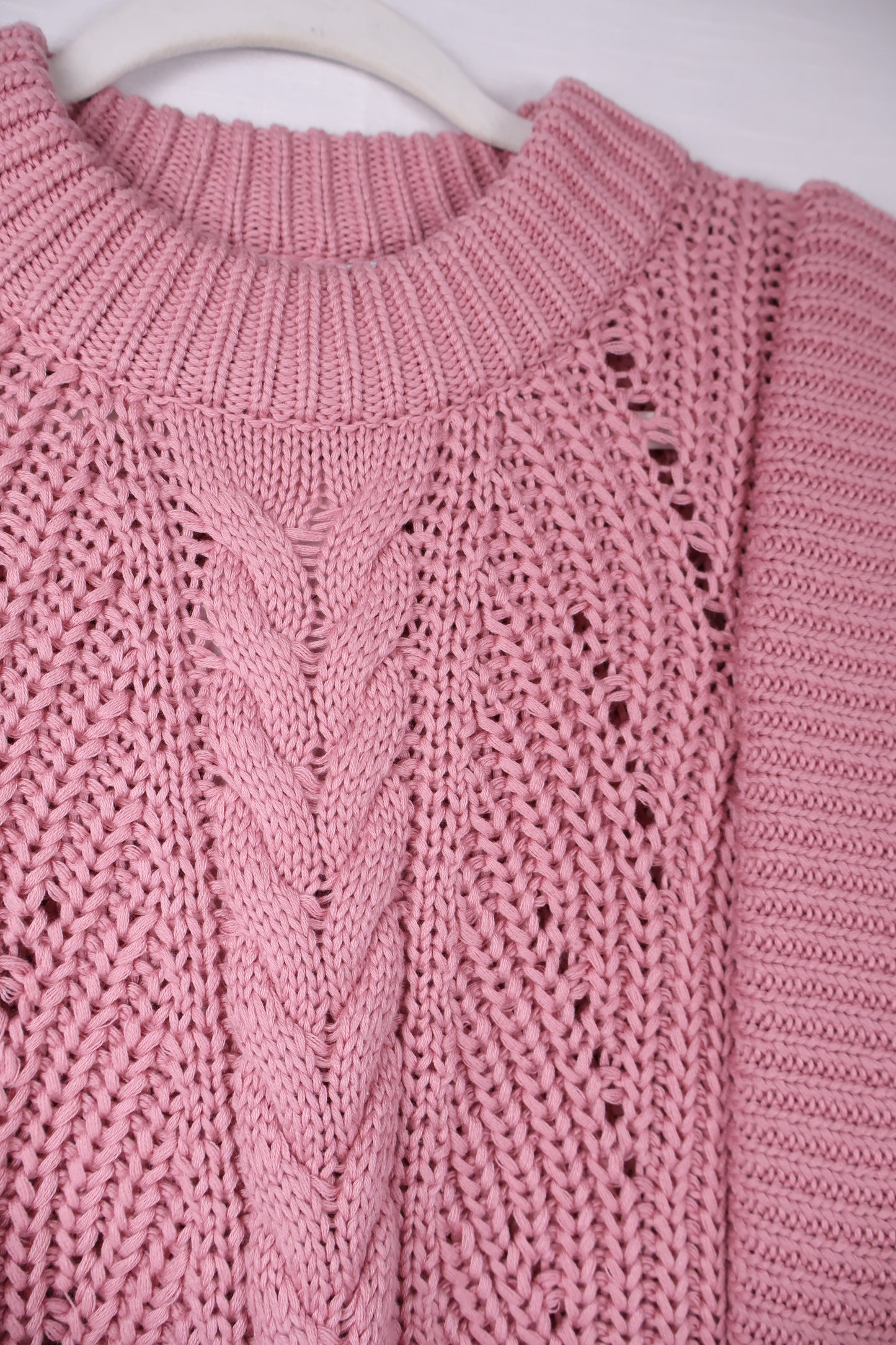 Knitted Pink Sweater