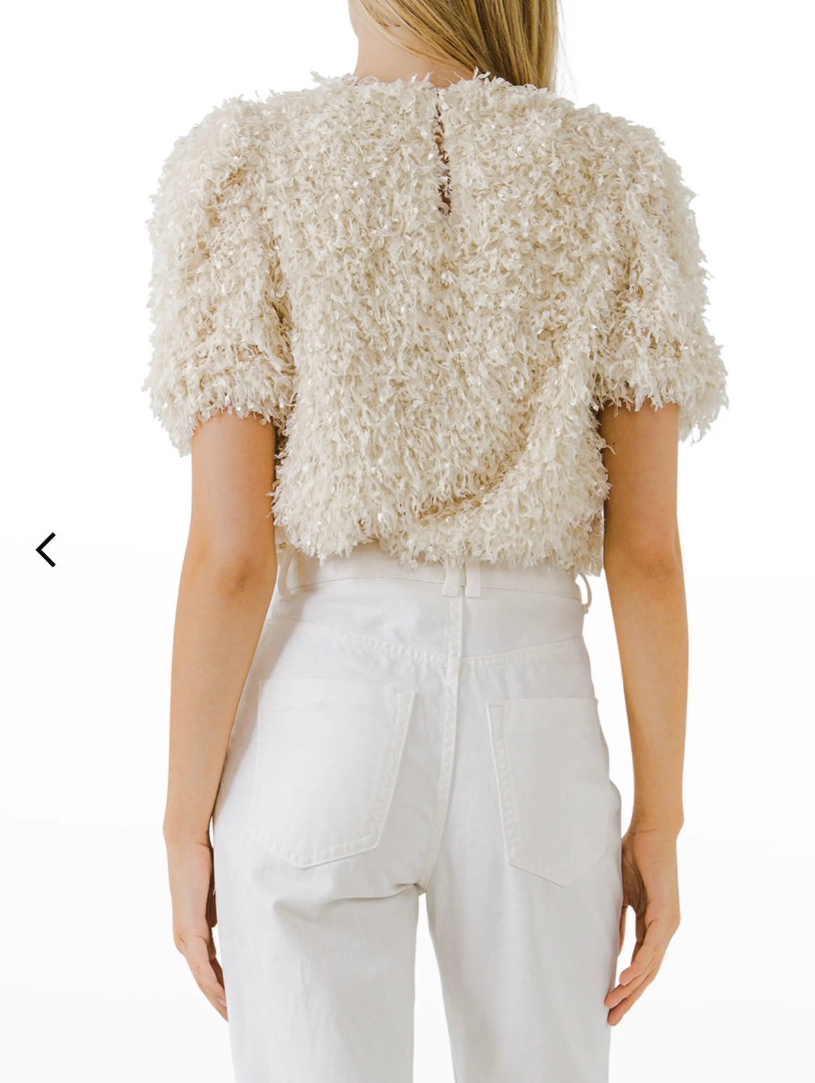 Fuzzy Feather Top